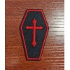 Unbranded Gothic Vampire Coffin With Red Cross Punk Goth Embroidered