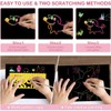 SIRLOMU 10 x Magic Scratch Book, Scratch Pictures Children, 4