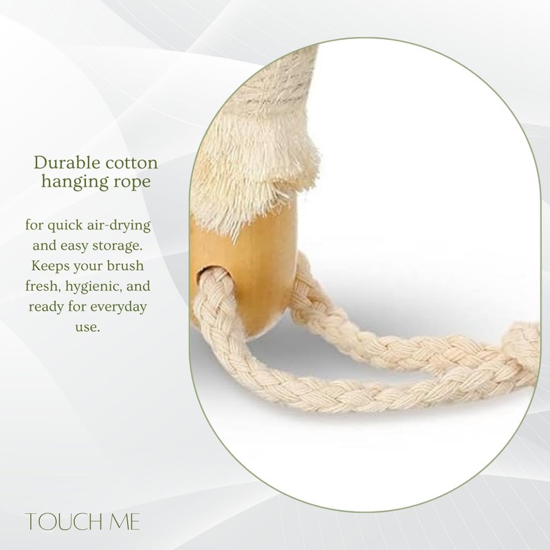Touch Me All Natural Spa Sisal Dry Skin Brush –