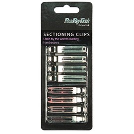 BaByliss Hairdresser Sectioning Clips, Pack of 8