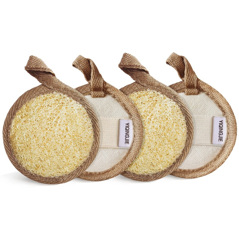 Esponja exfoliante para la cara, esponja de lufa, suave y