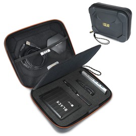 USA GEAR External Hard Drive Case - Lightweight, Customizable Interior, EVA Foam Hard Shell - Compatible with 1tb WD Black, HDD 4tb, Seagate 1tb, Passport 5tb, SSD case, Elements, Toshiba, WD Elements