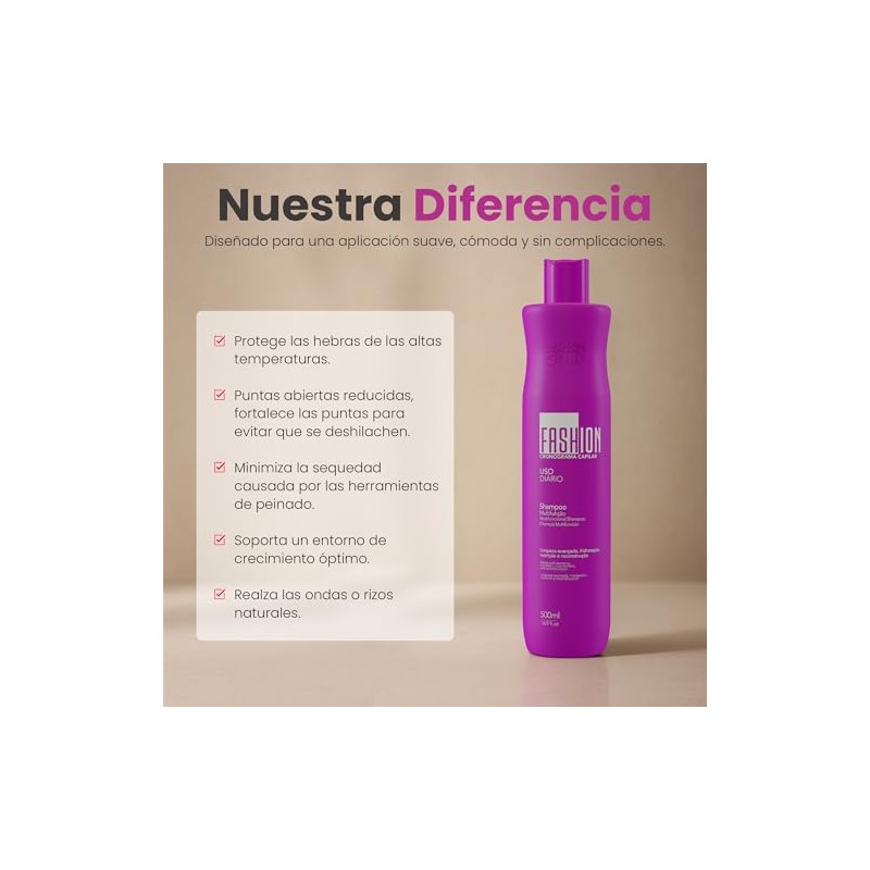 Shampoo Cronograma Fashion Gold 500 ml