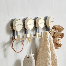 INOVER Dual-Head Suction Cup Hooks – Heavy Duty Wall Hangers with Up to 3kg Capacity, Waterproof & Reusable for Shower, Bathroom, Kitchen – No Drilling, Easy Install