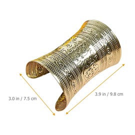 PACKOVE Pack of 5 Cuff Bracelet Costume Wide Bangles Merman Costume for Men Greek Goddess Accessories Gypsy Bracelets Bangle Arm Cuff Jewellery Alloy Women Wide, Metal, No gemstone