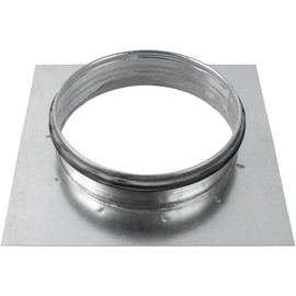 ECOPRO VENT 6" Inch Duct Connector Flange - Galvanized Steel with Rubber Gasket - HVAC Connector, Round Straight or Flex Pipe Flange for Efficient Airflow in Residential and Commercial Systems