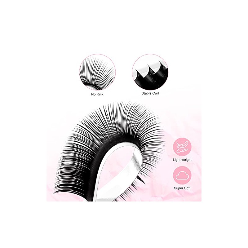 TDANCE Classic Lash Extensions Flat Lashes Eyelash Extensions 0.2mm DD