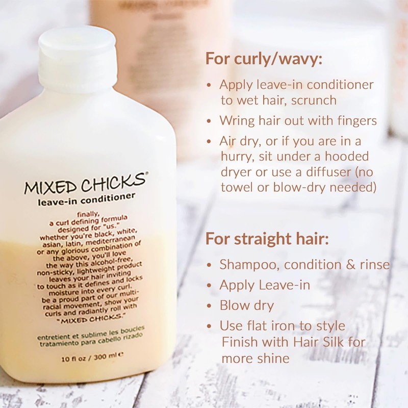 Mixed Chicks Curl Defining & Frizz Eliminating Leave-In Conditioner, 10
