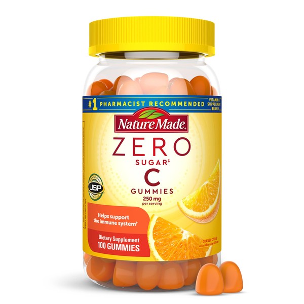 Nature Made Zero Sugar Vitamin C Gummies 250 mg per