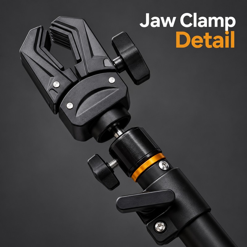 Double Head Thickened Mechanism Clamp Riding Selfie Stick – Telescopic