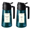 TrendPlain 16oz/470ml Blue Glass Olive Oil Sprayer for Cooking -