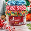 Christmas Candy Canes Tutti Frutti, Blue/White Peppermint, Red and White