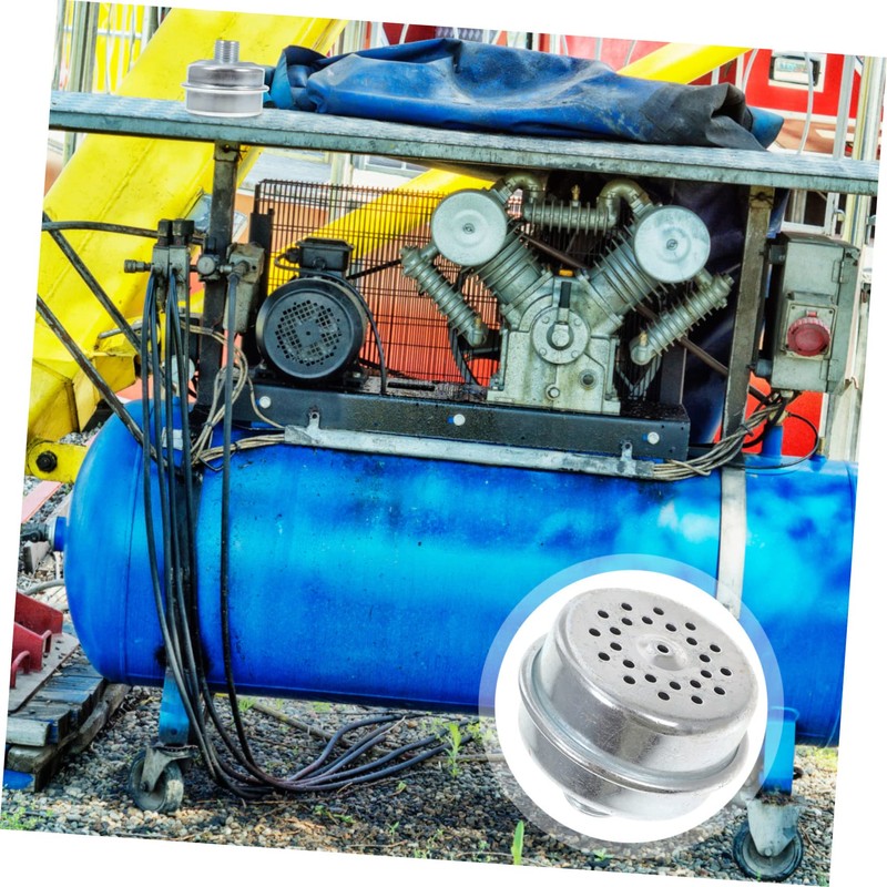 KONTONTY Car Muffler 1/2 Inch Threaded Engine Muffler for Lawn