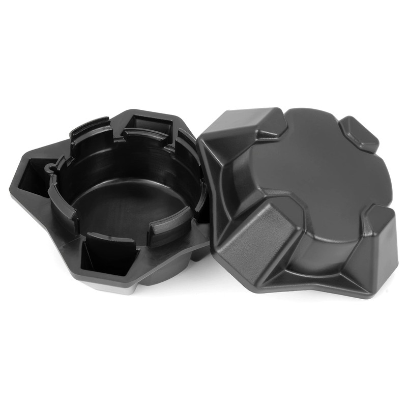 SAUTVS Tire Wheel Hub Caps for Can-Am Defender, Black Dust
