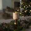 Luminara Real Birch Bark Wrapped Flameless LED Candle, 3.5" x