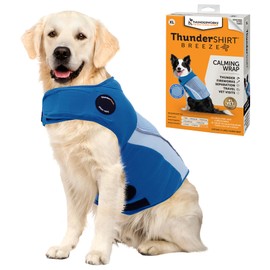 ThunderShirt Breeze for Dogs, X-Large, Sky Blue, Extra Breathable Mesh Fabric, Dog Anxiety Relief Vest for Every Day Stress & Calming During Thunder Storms and Fireworks