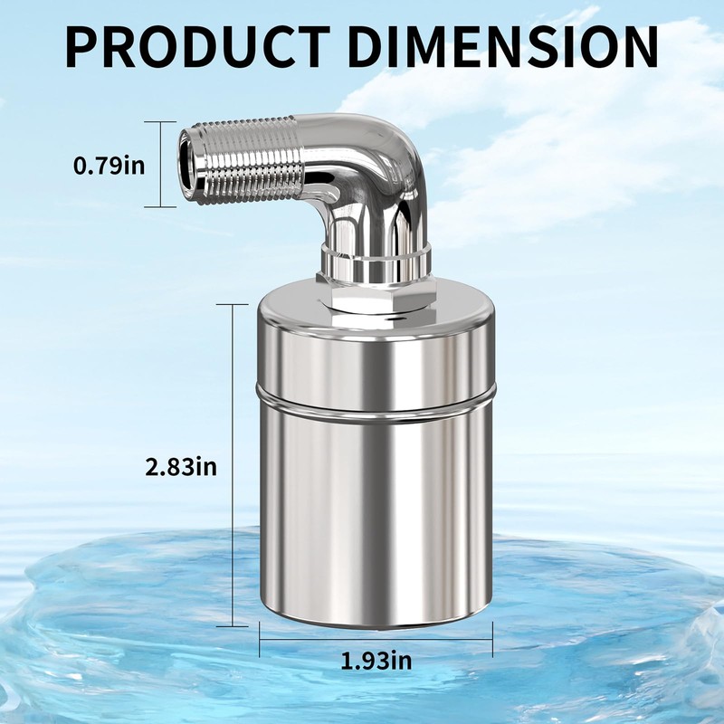 304 Stainless Steel Float Valve for Water Tank – Automatic
