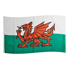 Premium Quality 5Ft X 3Ft 5'X3' Flag Welsh Dragon Wales