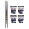 Proven Part 20" Chainsaw Bar And 4 Pack Semi Chisel