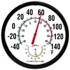 Circrane 13.25 Inch Round Thermometer with Hygrometer, Large Indoor Wall