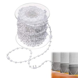 GETUOPT Vertical Blind Bottom Chain for 3.5 Inch/ 89 mm Slats 20 Meter 200 Clips