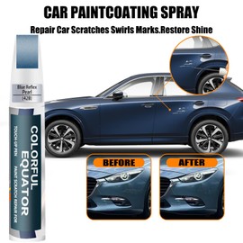 42B Blue Reflex Pearl Touch Up Paint for Mazda, Car Paint Pen Scratch Repair Two-In-One Touch Up Paint, Premium Car Scratch Remover for Deep Scratches