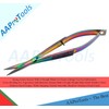 AAProTools 4.75" Rainbow Titanium Embroidery Snips Straight Scissors Trimming Threads