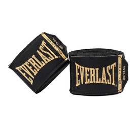 Everlast Elite - Envolturas de Mano de 180 Pulgadas, Nailon Transpirable, Cierre de Velcro, protección de muñeca y Nudillos, tamaño Compacto, Guantes de Boxeo o Entrenamiento, Ideal para Deportes de