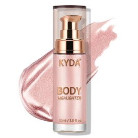 KYDA Body Luminizer, Waterproof Moisturizing and Glow Illuminator For Face & Body, Radiance All In One Makeup, Body Highlighter, 1 Fl.Oz, Coral Orange