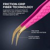 Professional Eyelash Tweezers, Precision Tweezers with Curved Fiber Tip, Eyelash