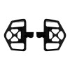 HDBUBALUS Black MX Style Foot Pegs Floorboard For Harley Softail