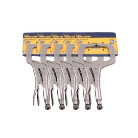 IRWIN Vise Grip 11R 11" C Clamp Locking Regular Tip Easy Release Pliers (5 PACK)
