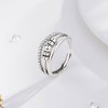 Vito 925 Sterling Silver Anxiety Fidget Ring for Women, Adjustable