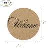 80-2” Kraft Welcome Stickers, Wedding Welcome Stickers, Wedding Favor Bag