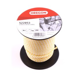 Oregon Starter Rope 3.5 mm x 30.5 m (100 ft) Roll Length, for Chainsaws, Strimmers & Brush Cutters, Polyamide Core, Oil & Petrol Resistant (522853)