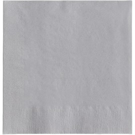 Silver Gray Beverage Cocktail Napkins | 2-Ply | 5" x 5" (folded) | 250/Pack