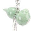 Gourd Key Chain Porcelain Beads DIY Attractive Decorative Light Weight