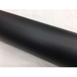 Car Wrapping Sheet, Coarse Matte Black, 60.9 x 11.8 inches (152 x 30 cm), Wrapping Film, Matte
