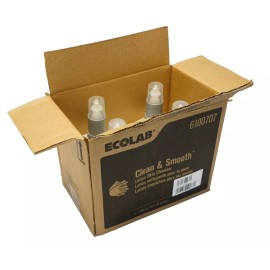 Ecolab Box of 4 1250 ml Ecolab Clean & Smooth Lotion Skin Cleanser Hand Soap 6100707