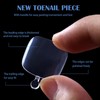 Pack of 500 Transparent Artificial Toenails, Artificial Toe Nail Tips,