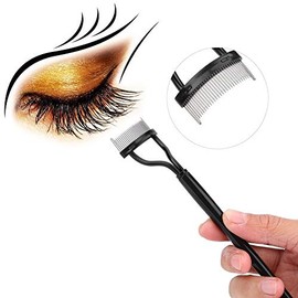 Peine Para Pestañas, Cepillo Para Cejas Con Rimel De Aguja De Acero, Cepillo Para Cejas Para Rizador Con Peine Para Pestañas, Herramienta Para El Cepillo De Maquillaje
