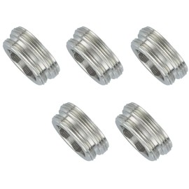 Schläfer 632515-5 pieces, M 24 x 1 outer/M 22 x 1 outside, compatible Neoperl reduction, (reducer), universal adapter metal M22/M24, mounting adapter/transition piece for outlets on fittings.