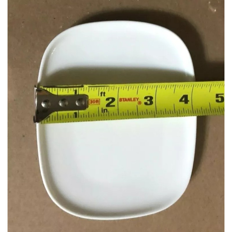 Alessi for Delta White Small Bread/Dessert Plates Lots of 6.