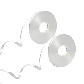 Mooshy 2 Rolls White Curling Ribbon, 100m White Ribbon for Balloons 5mm Width White Balloons String 50m/roll White Ribbons for Wedding Party Decorations Gift Wrapping Ribbon for Crafts