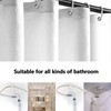 Extra Long Shower Curtains 72 x 78 Inch, Blue Fabric