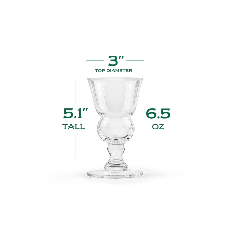 Vintage Crystal Absinthe, Sambuca, Raki, Pastis, Ouzo Glasses | Set