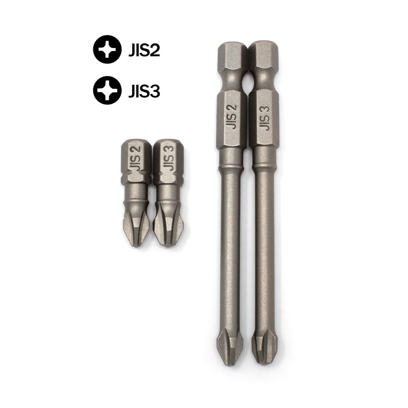 RW 0059-005 JIS (Japanese Industrial Standard) Screwdriver Impact Bits #2#3
