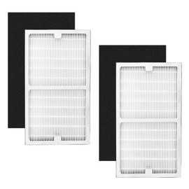 Gekufa Replacement Filter C Compatible with Idylis IAF-H-100C, IAP-10-200, IAP-10-280 for Idylis Air Purifiers Include 2 Filters & 2 Carbon Filters