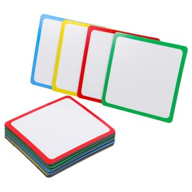 jojofuny 16pcs Square Magnetic Blank Cards Magnetic Name Plates for Whiteboard School Office