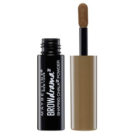 Maybelline Brow Drama Shaping Chalk Powder No. 120 Medium Brown Velvety Eyebrow Powder for Natural Distinctive Eyebrows with Soft Contours